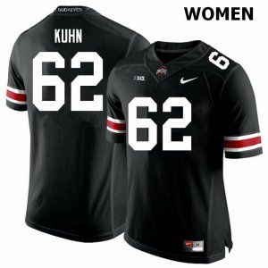 Women's Ohio State Buckeyes #62 Chris Kuhn Black Nike NCAA College Football Jersey Comfortable SLA3144DZ